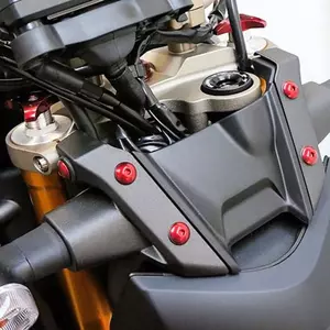 Komplet aluminiowych śrub do owiewek Pro Bolt czerwony Yamaha-2