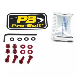 Pro Bolt forrudebolte i aluminium rød - SK412R