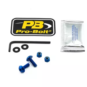Bouten voorruitkuip Pro Bolt aluminium blauw - SKHO280B