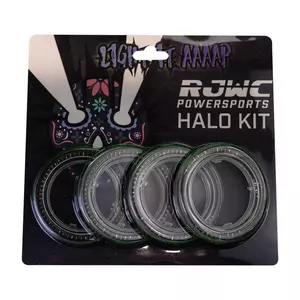 RJWC Powersports Halo runde LED-Leuchten blau - 234004