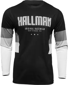 Koszulka bluza cross enduro Thor Hallman Differ Draft biało czarna L-1