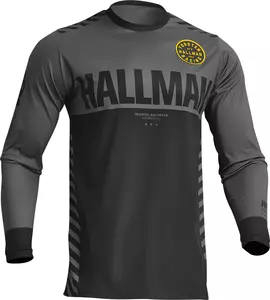 Koszulka bluza cross enduro Thor Hallman Differ Slice czarno szara L-5