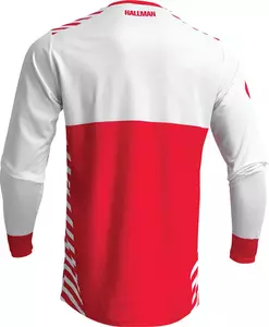 Thor Differ Slice jersey Enduro cross bela in rdeča M majica-4