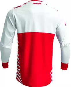 Thor Differ Slice jersey Enduro cross bela in rdeča M majica-8