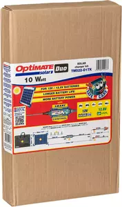 Ładowarka do akumulatorów Optimate na baterie słoneczne Duo Tecmate Travel 10W-2