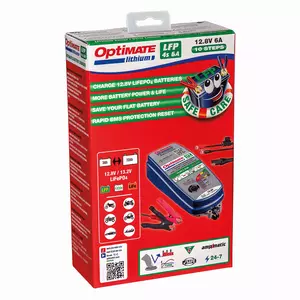 Optimate Lithium 4s 6A akumulatoru lādētājs Tecmate-3