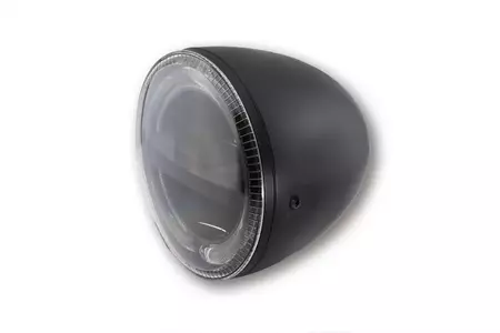 Lampa przód LED Highsider Circle 5 3/4 czarna-1