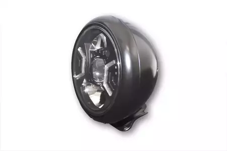 LED-voorlamp Highsider HD-Style Type2 7" zwart - 223-185