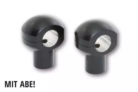 Lenkererhöhung Highsider Ball schwarz 50 mm 1 inch - 150-020
