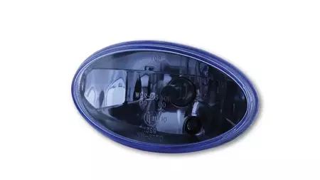 Highsider H4 12V 60/55W oval forlygteindsats i blåt glas-1