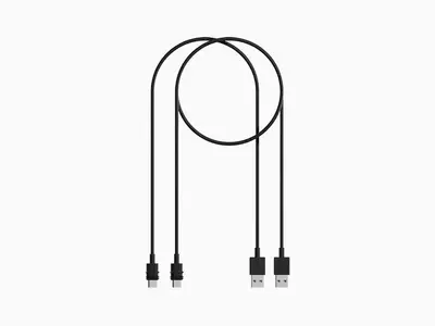 Quad Lock Wetterfestes Kabelset für drahtlose Ladegeräte - QLP-MWC-USB