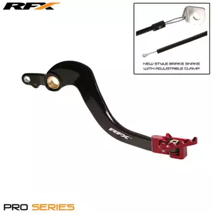 RFX Pro poluga nožne kočnice, crna i crvena, Honda CRFX 250 - FXRB1050099RD