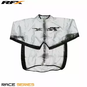 RFX Sport Regenjacke schwarz transparent 2XL - FXWJ1092X55BK