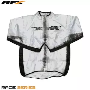 RFX Športová bunda do dažďa čierna transparentná XS - FXWJ104XS55BK
