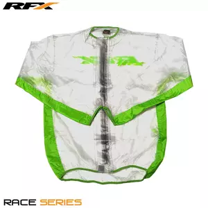 RFX Sport zelená priehľadná bunda do dažďa M - FXWJ106MD55GN