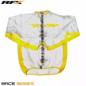 RFX Sport giacca antipioggia trasparente gialla L - FXWJ107LG55YL