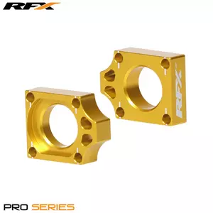 Napinacze tylnej osi RFX Pro żółte Suzuki RMZ 250/450 - FXAB3010099YL