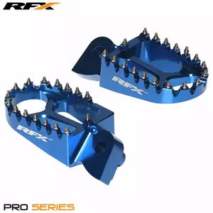 RFX Pro Gas Beta Sherco Montesa aluminiumsfodstøtter blå-1