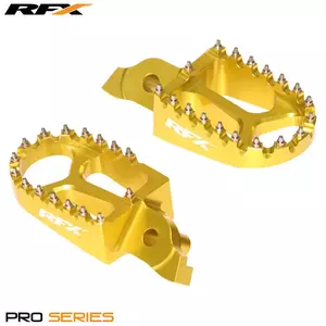 RFX Pro Hardware CNC kāju balsti dzelteni Suzuki RMZ 250/450 - FXFR3010099YL