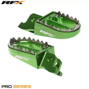 RFX Pro Series 2 fodstøtter grøn Kawasaki KXF 250/450 - FXFR2010199GN