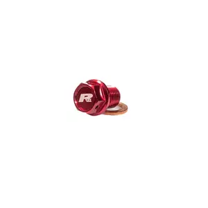 Bouchon de vidange magnétique RFX Pro (Rouge) [M8 x 35 mm x 1,25] - Honda CRF450/450X - FXDB1040099RD