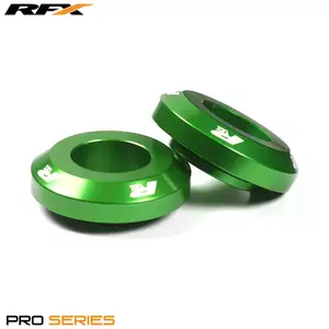 Distanciador de rueda trasera RFX Pro verde - FXWS2050199GN
