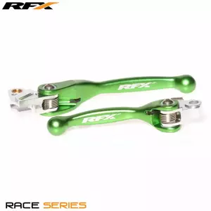 RFX Race grön Kawasaki KXF450 broms koppling spak kit - FXFL2020055GN