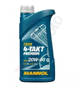Ulei de motor pentru motociclete 4T 20W40 Mannol Premium Mineral 1l - 7209-1