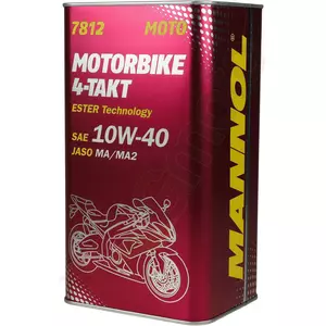 Λάδι κινητήρα μοτοσικλέτας 4T 10W40 Mannol Motorbike Ester Semi-synthetic 4l