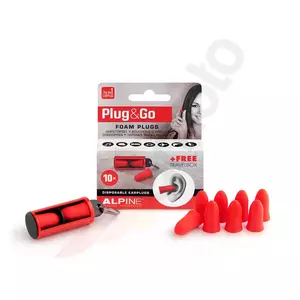 Alpine Plug&Go Ohrstöpsel Lärmstöpsel inkl. Etui Alpine Plug&Go 10 Stück