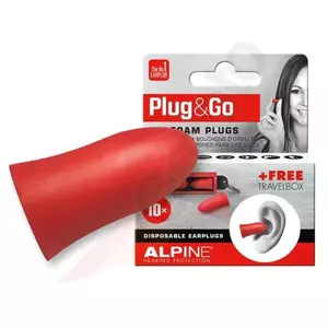 Alpine Plug&Go Ohrstöpsel Lärmstöpsel inkl. Etui Alpine Plug&Go 10 Stück-2