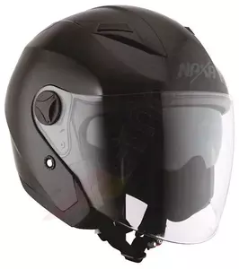 Naxa S26 motoristična čelada z odprtim obrazom, črna, sijajna S