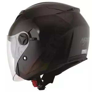 Naxa S26 motociklista ķivere ar atvērtu seju, melna, spīdīga XS-2