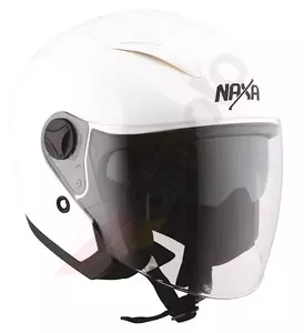 Casco moto Naxa S26 open face blanco brillo M-1