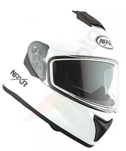 Casco integral de moto Naxa F26 blanco brillo L-1