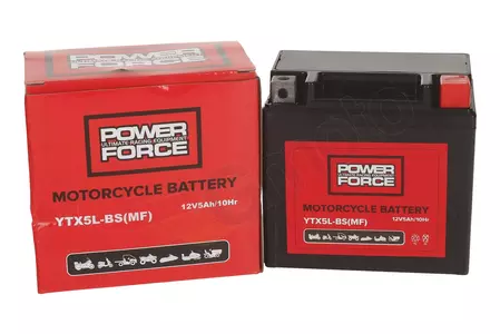 Akumulator żelowy 12V 5 Ah Power Force YTX5L-BS (WPX5L-BS)