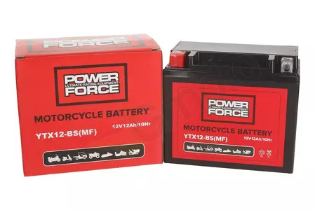 Akumulator żelowy Power Force YTX12-BS (WP12-BS) 12V 10 Ah