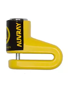 Zámok brzdového kotúča Auvray BD16 žltý, priemer kolíka 6 mm