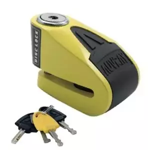 Blokada tarczy hamulcowej z alarmem Auvray B-Lock 06 żółto-czarna, średnica bolca 6mm