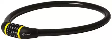 Sigurnosni kabel s patentnim zatvaračem Auvray Combi 80, duljina 80 cm, promjer 20 mm