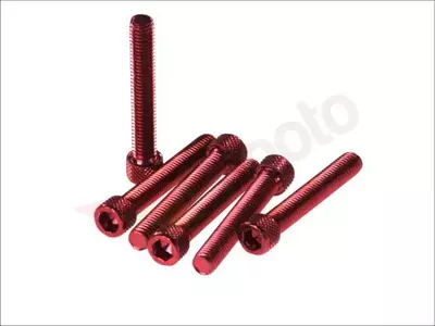 Skruv M8x50 allen cylindrisk, röd 6 st. - VIC-TC850RJ