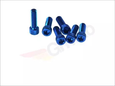 Cilindrische inbusbout M8x25 blauw 6 st. - VIC-TC825AZ