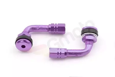 Pyörän venttiili violetti 90° - 2 kpl. - VIC-952LI