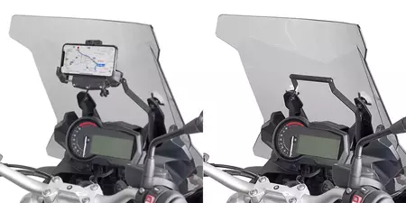 Barra transversal Kappa para montagem de suportes de telefone GPS BMW F 850 GS 2018-2020 - KFB5127