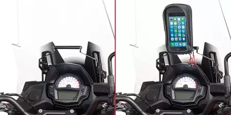 Kappa poikkipalkki Kawasaki Versys 650 2015-2020 GPS-puhelimen pidikkeen kiinnittämiseen. - KFB4114