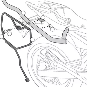 Багажник за паници TE2110K Yamaha XJ6 2009-2015 - TE2110K