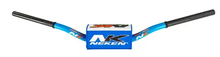 Manillar de aluminio Neken 28.6mm azul y blanco - R00025C-LBW