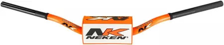 "Neken" aliuminio vairas 28,6 mm fluo oranžinės ir baltos spalvos - R00025C-ORW