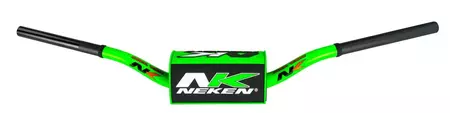 Алуминиево кормило Neken 28.6mm RMZ зелено/черно - R00172C-GRB