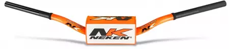 Алуминиево кормило Neken 28.6mm YZF флуоро оранжево и бяло - R00101BC-ORW